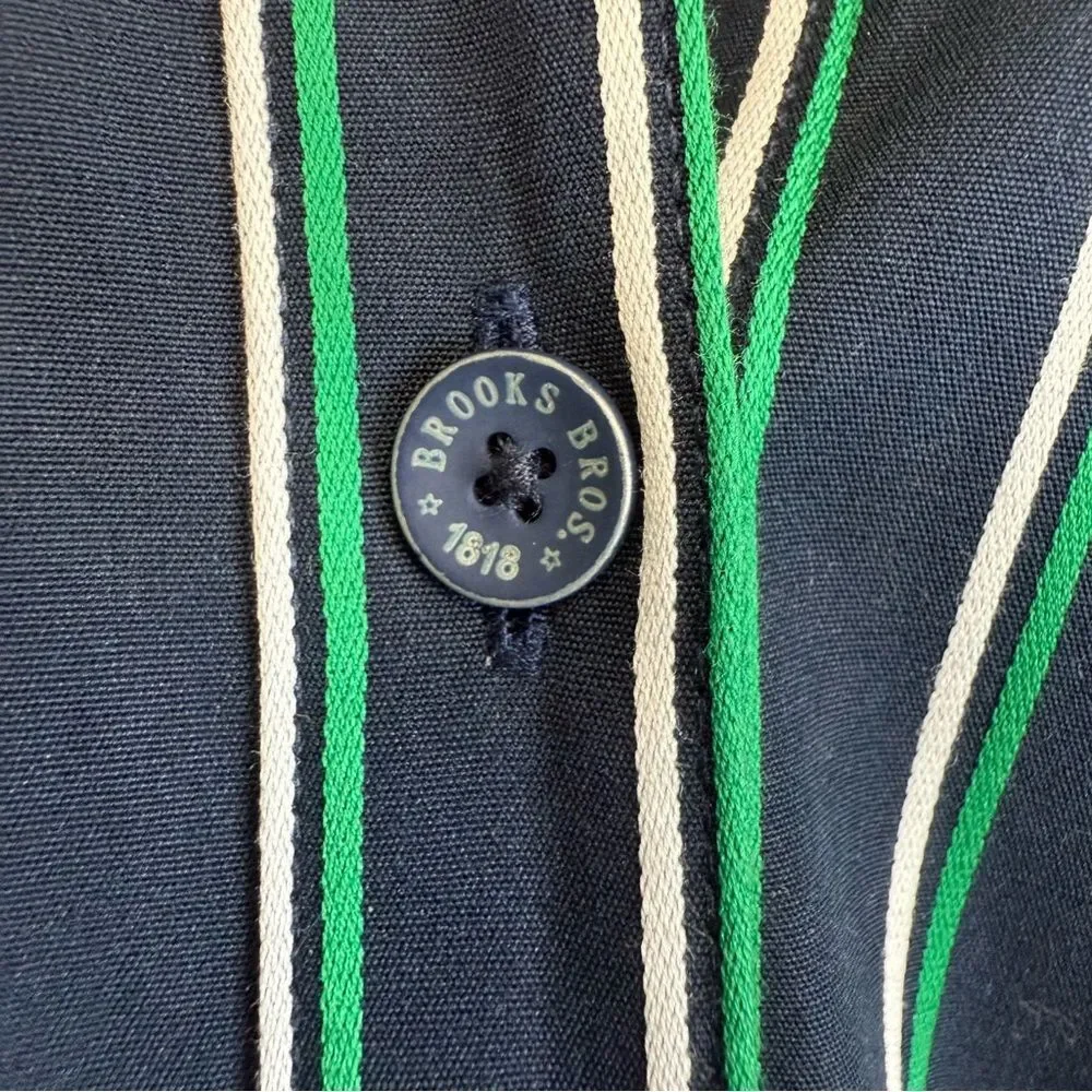 Brooks Brothers Blue Stripe Shirt Dress Preppy Button Down Cotton Women’s Size 2